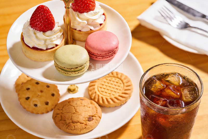 高清大图下载【趣麦麦图】精致下午茶甜点与饮品
