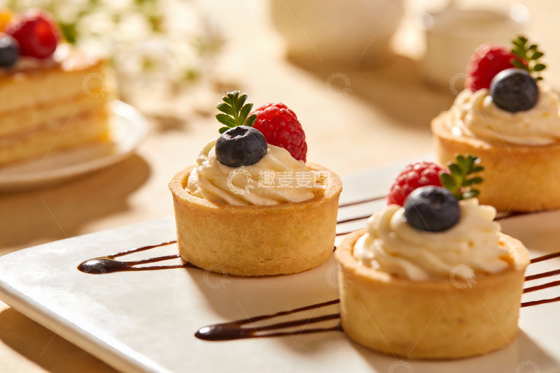 高清大图下载【趣麦麦图】精致甜点摆盘诱人美味