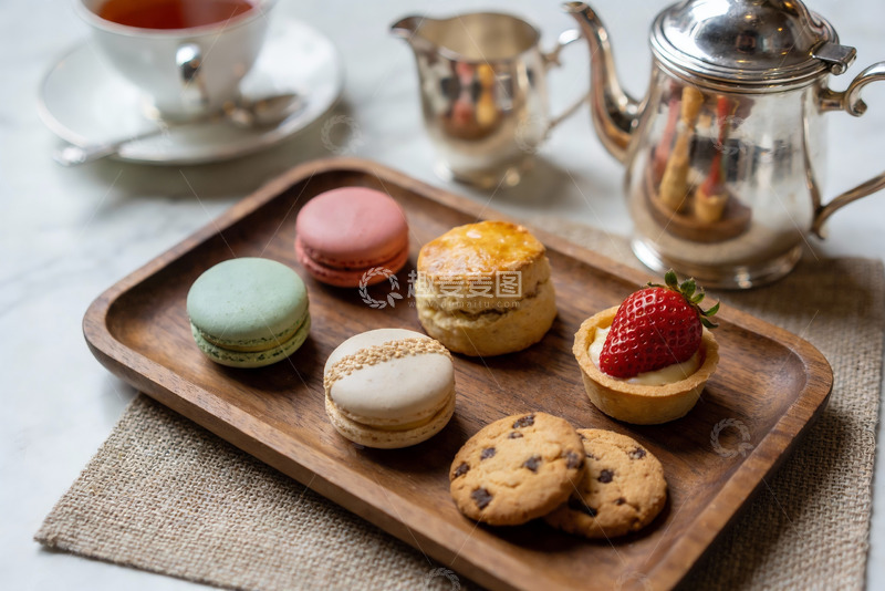 高清大图下载【趣麦麦图】精致下午茶点心摆盘