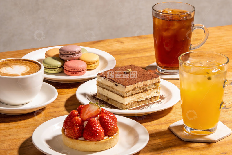 高清大图下载【趣麦麦图】下午茶甜点饮品摆盘