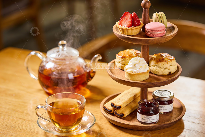 高清大图下载【趣麦麦图】英式下午茶点心与热茶