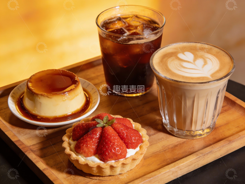 高清大图下载【趣麦麦图】甜品咖啡饮品摆盘