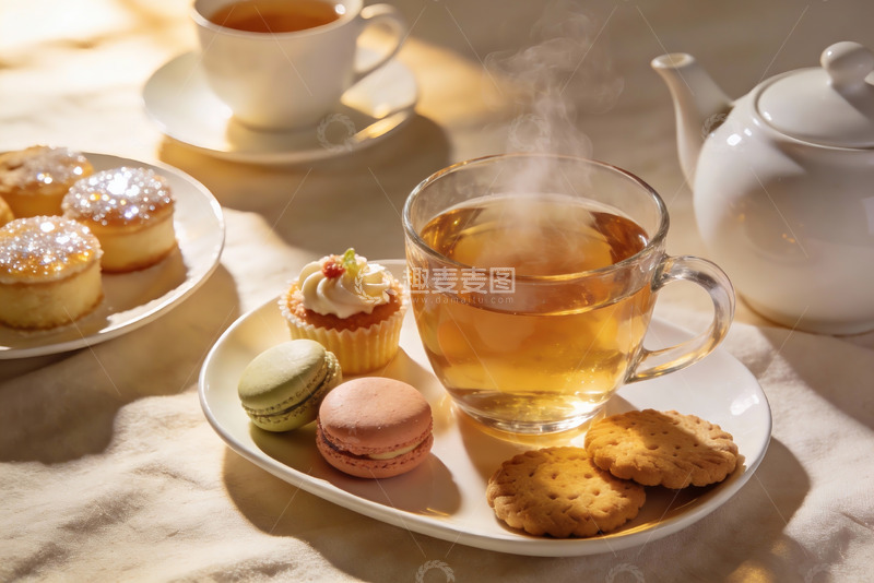 高清大图下载【趣麦麦图】午后茶点时光