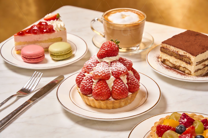 高清大图下载【趣麦麦图】精致甜点与咖啡摆盘