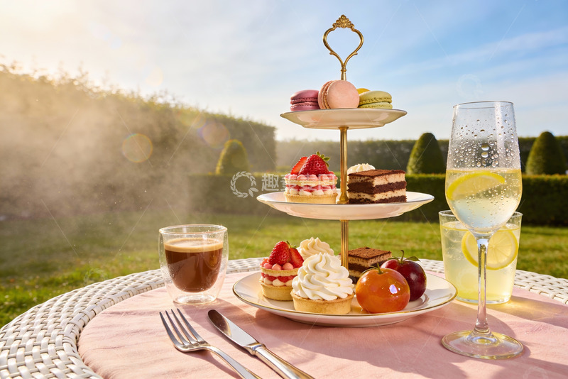 高清大图下载【趣麦麦图】户外下午茶时光