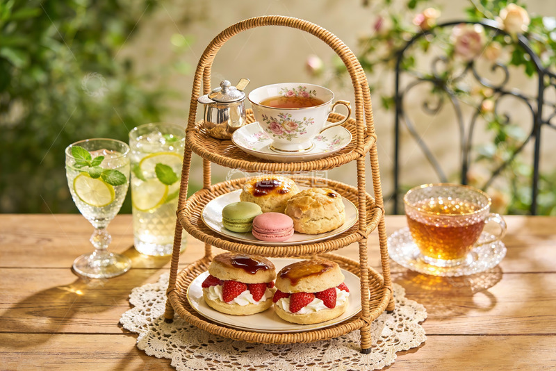 高清大图下载【趣麦麦图】三层点心架下午茶