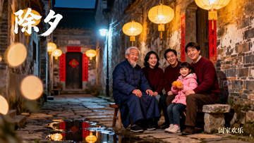 除夕夜古巷全家福