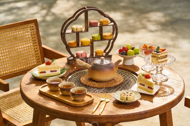 高清大图下载【趣麦麦图】户外茶点下午茶场景