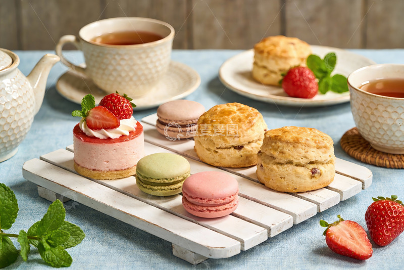 高清大图下载【趣麦麦图】精致下午茶甜点与茶饮