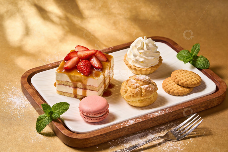 高清大图下载【趣麦麦图】精致甜点摆盘展示