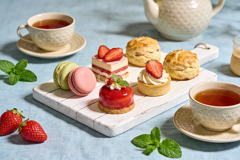高清大图下载【趣麦麦图】精致下午茶甜点与茶饮