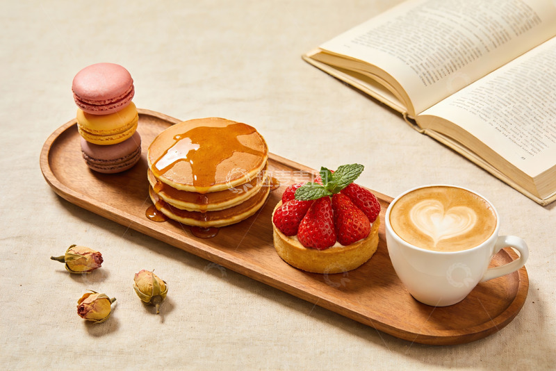 高清大图下载【趣麦麦图】甜点咖啡摆盘静物摄影