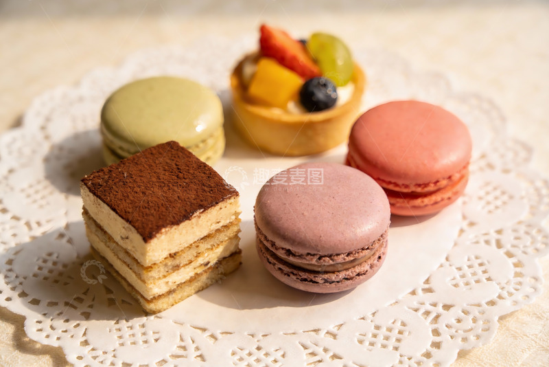 高清大图下载【趣麦麦图】精致甜点摆盘色彩诱人