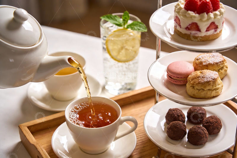 高清大图下载【趣麦麦图】英式下午茶茶点摆盘