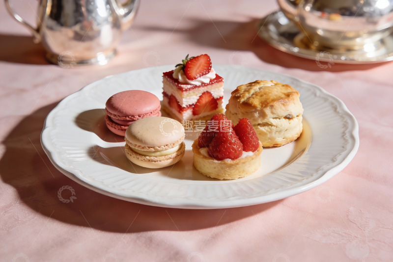 高清大图下载【趣麦麦图】精致下午茶甜点摆盘
