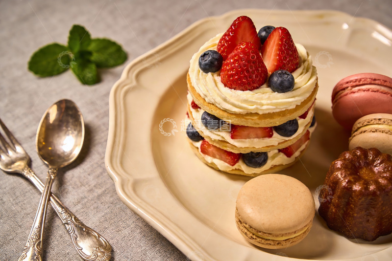 高清大图下载【趣麦麦图】精致甜点摆盘