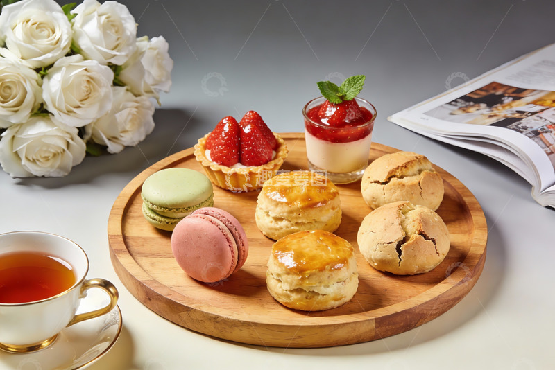 高清大图下载【趣麦麦图】精致下午茶甜点摆盘