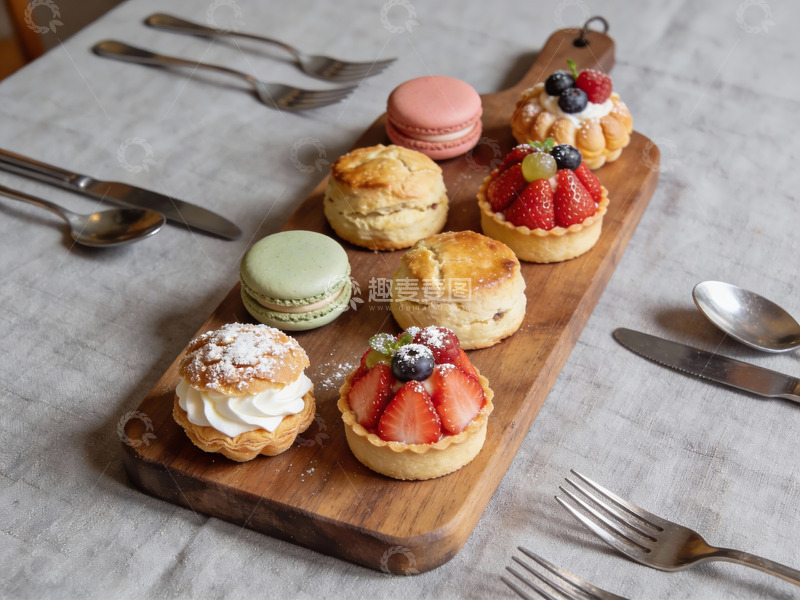 高清大图下载【趣麦麦图】精致甜点摆盘