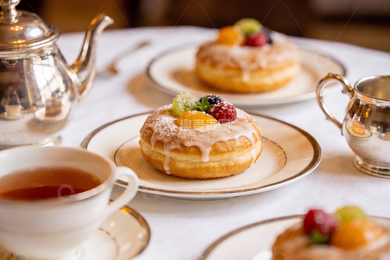 高清大图下载【趣麦麦图】精致下午茶甜点与茶具