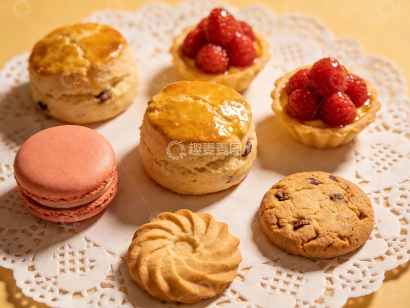 高清大图下载【趣麦麦图】多种精致甜点摆盘展示