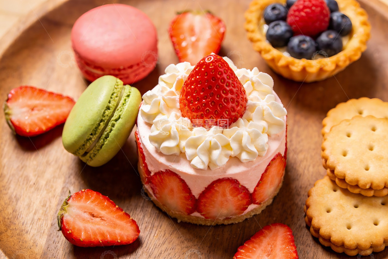高清大图下载【趣麦麦图】草莓甜点拼盘