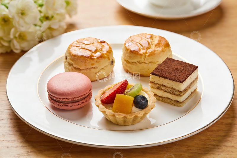 高清大图下载【趣麦麦图】精致下午茶甜点摆盘