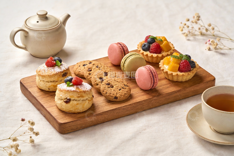 高清大图下载【趣麦麦图】精致下午茶甜点摆盘
