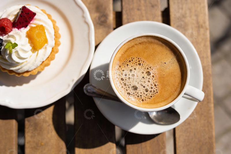 高清大图下载【趣麦麦图】咖啡与甜点的惬意时光