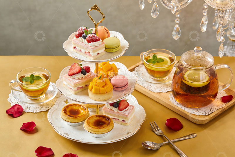 高清大图下载【趣麦麦图】精致下午茶甜点与饮品