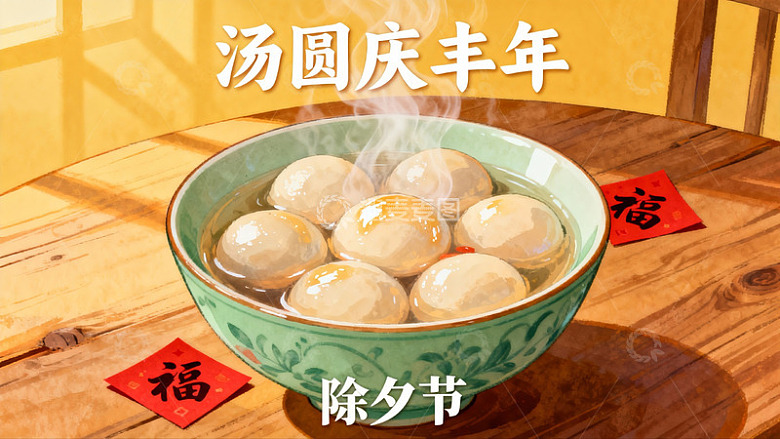 除夕汤圆庆丰年