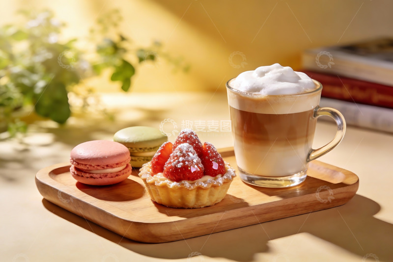 高清大图下载【趣麦麦图】咖啡甜点摆盘精美诱人