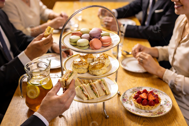 高清大图下载【趣麦麦图】下午茶聚会美食分享