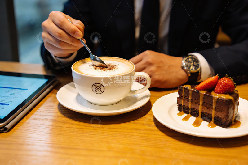 高清大图下载【趣麦麦图】咖啡甜点特写