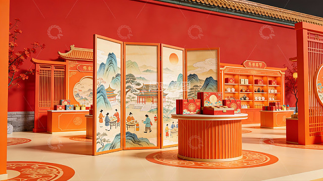 中式风格展厅陈列展示