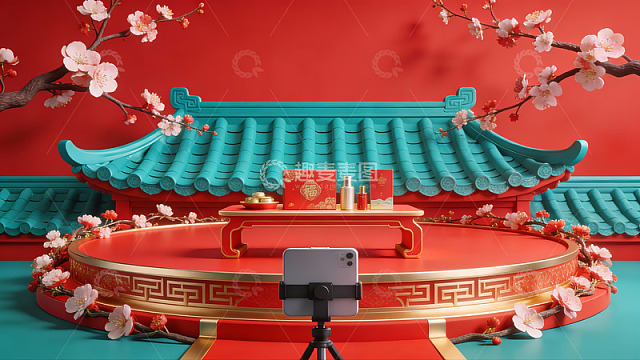 中式传统节日场景布置