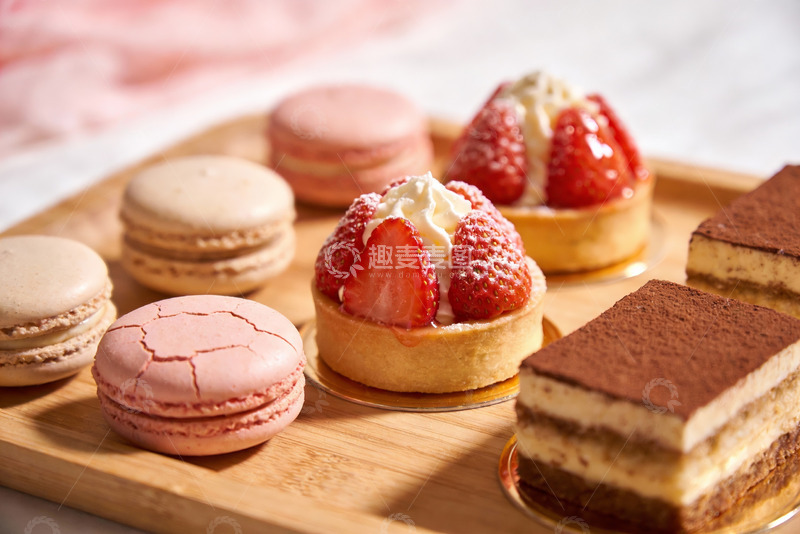 高清大图下载【趣麦麦图】精致甜点拼盘诱人美味