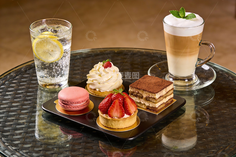 高清大图下载【趣麦麦图】精致甜点饮品摆盘