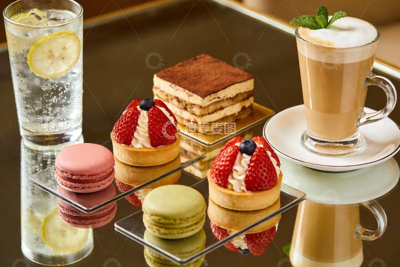 高清大图下载【趣麦麦图】精致甜点与饮品摆盘