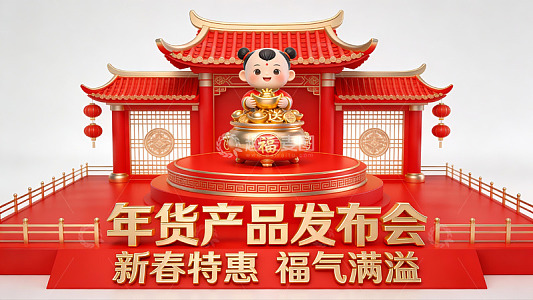 年货产品发布会新春特惠