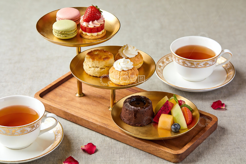 高清大图下载【趣麦麦图】精致下午茶甜点与茶饮