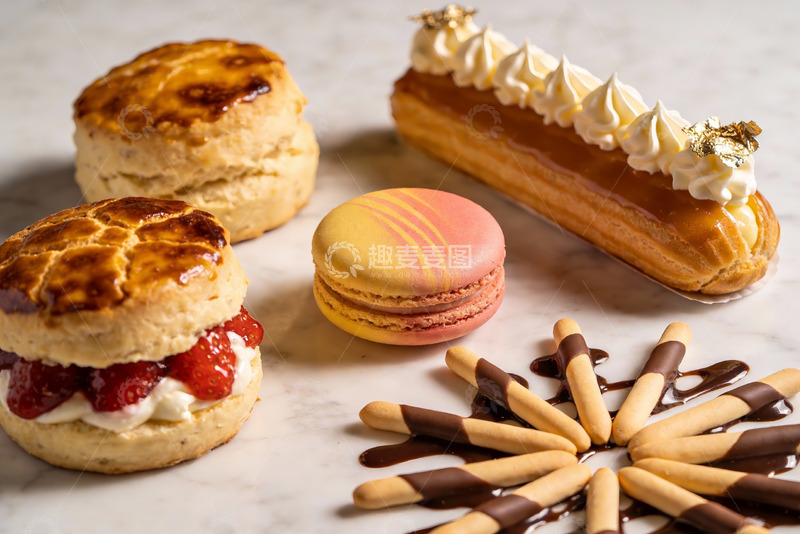 高清大图下载【趣麦麦图】精致甜点拼盘展示