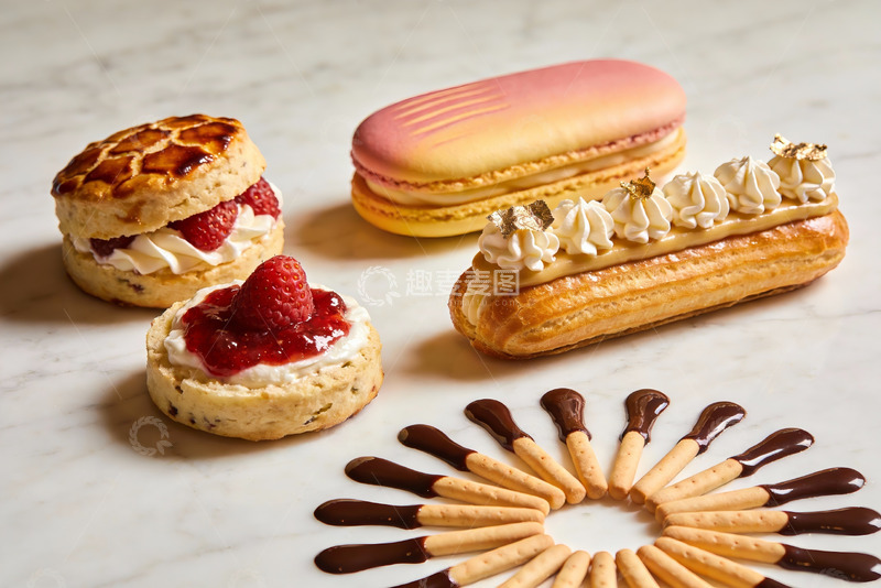 高清大图下载【趣麦麦图】精致甜点摆盘展示