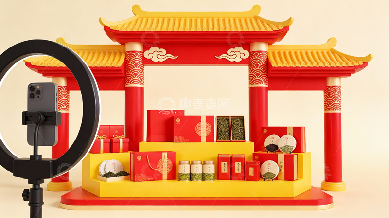 高清大图下载【趣麦麦图】中式建筑风格产品展示