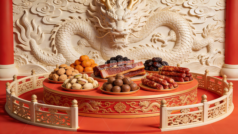高清大图下载【趣麦麦图】中式传统供品摆设