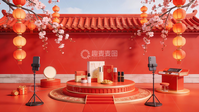 高清大图下载【趣麦麦图】中式节日主题产品展示