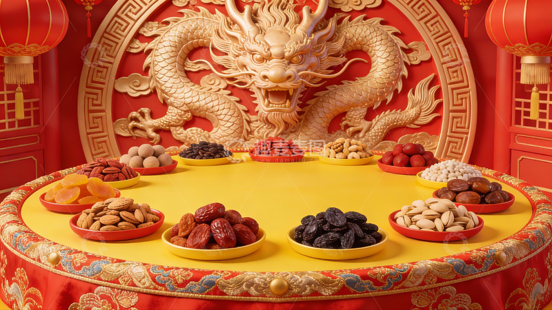 高清大图下载【趣麦麦图】中式节日供桌摆设