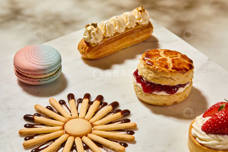 高清大图下载【趣麦麦图】精致甜点摆盘展示