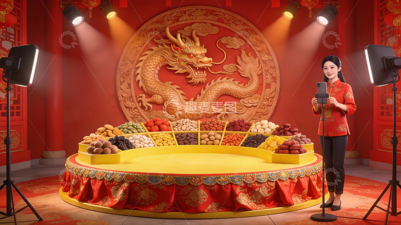 高清大图下载【趣麦麦图】春节庆典场景展示