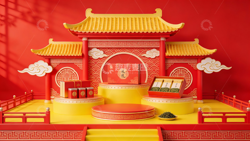 高清大图下载【趣麦麦图】中式传统建筑风格展示