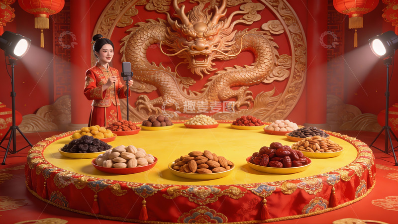 高清大图下载【趣麦麦图】传统节日庆典场景展示